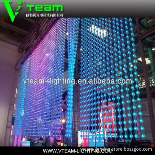 Customized soft mesh led curtain decor led stage wedding